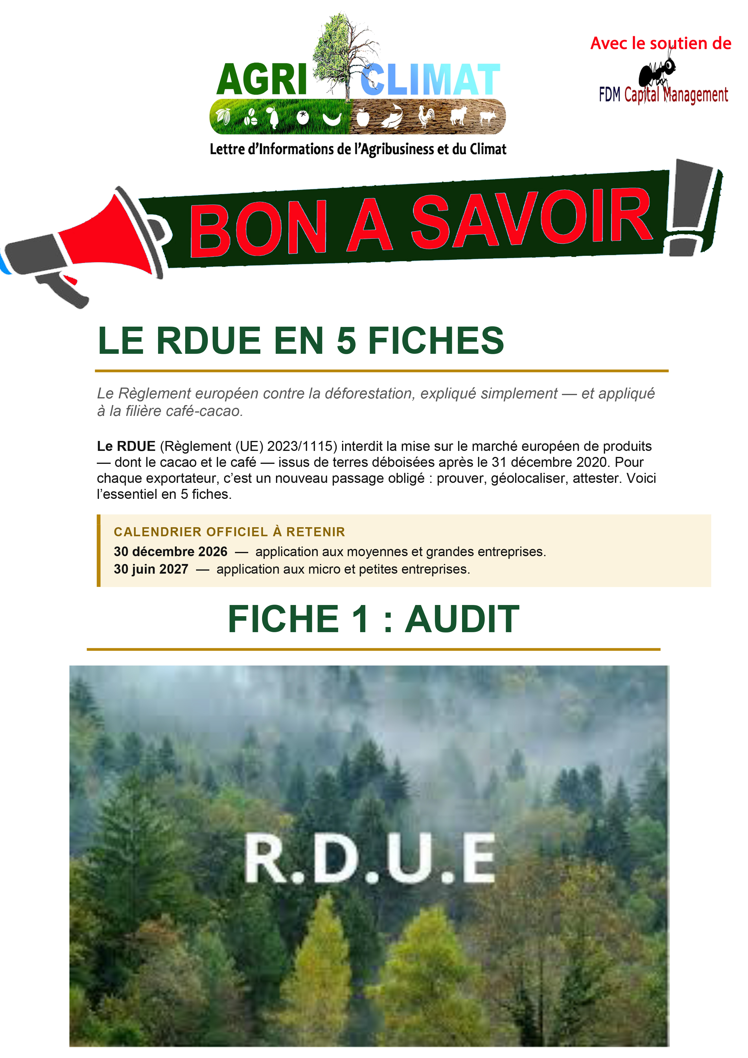 FICHE 1 RDUE